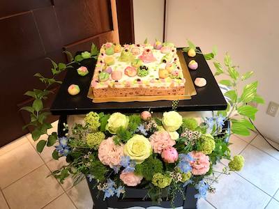 四季彩一力 ブラッサムガーデンのウエディングケーキイメージ